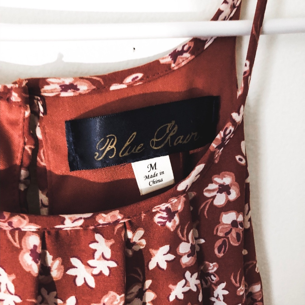 Burnt Orange Floral Dress